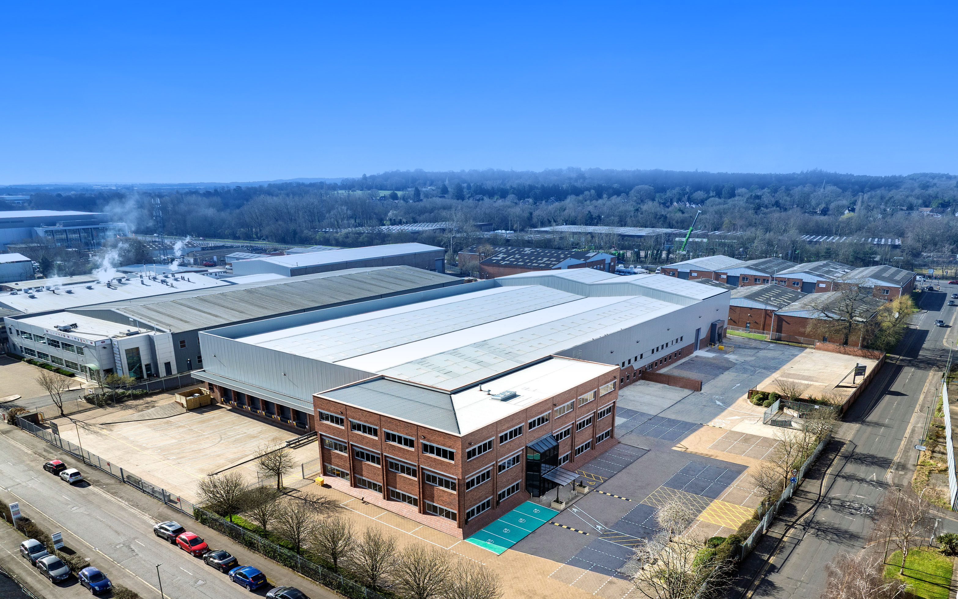 Aerial view of Access M3, Camberley